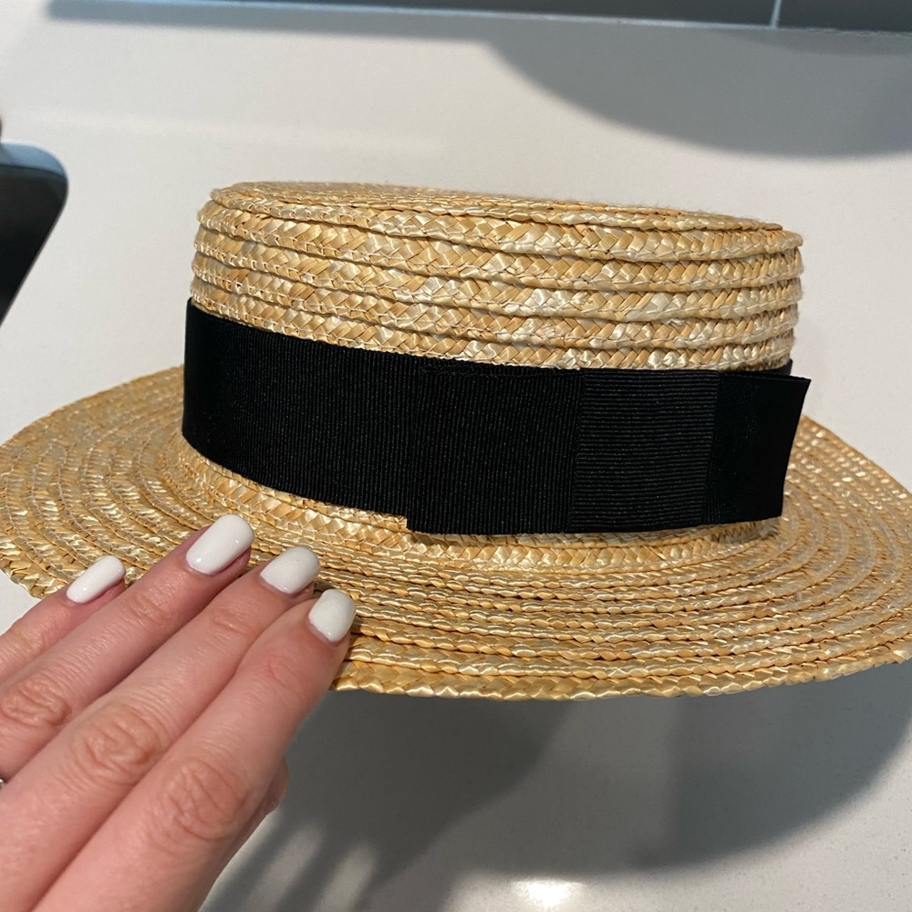 Straw hat. Never worn.